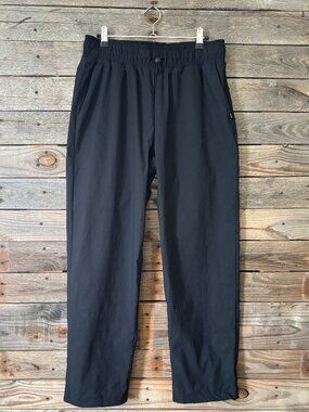 Mondetta Recycled Nylon Black Active Pants with Drawstring Ankle - Size M